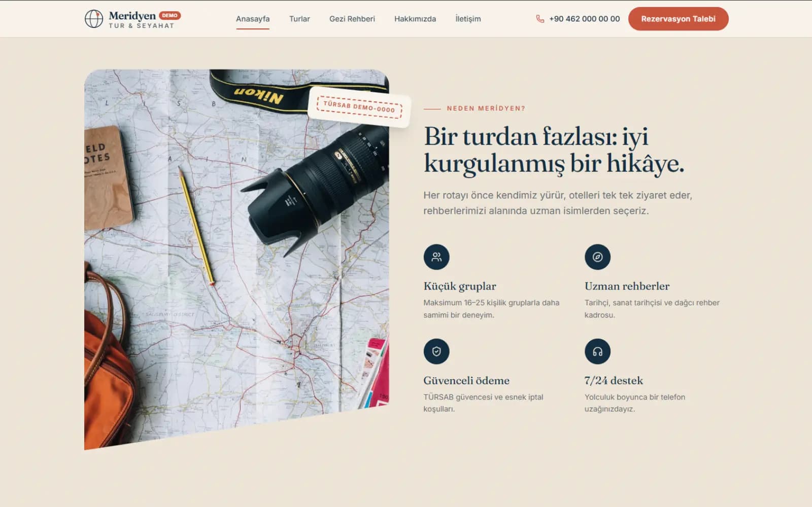 Meridyen Tur — Kurumsal Tur Acentası Sitesi — Kurumsal Web