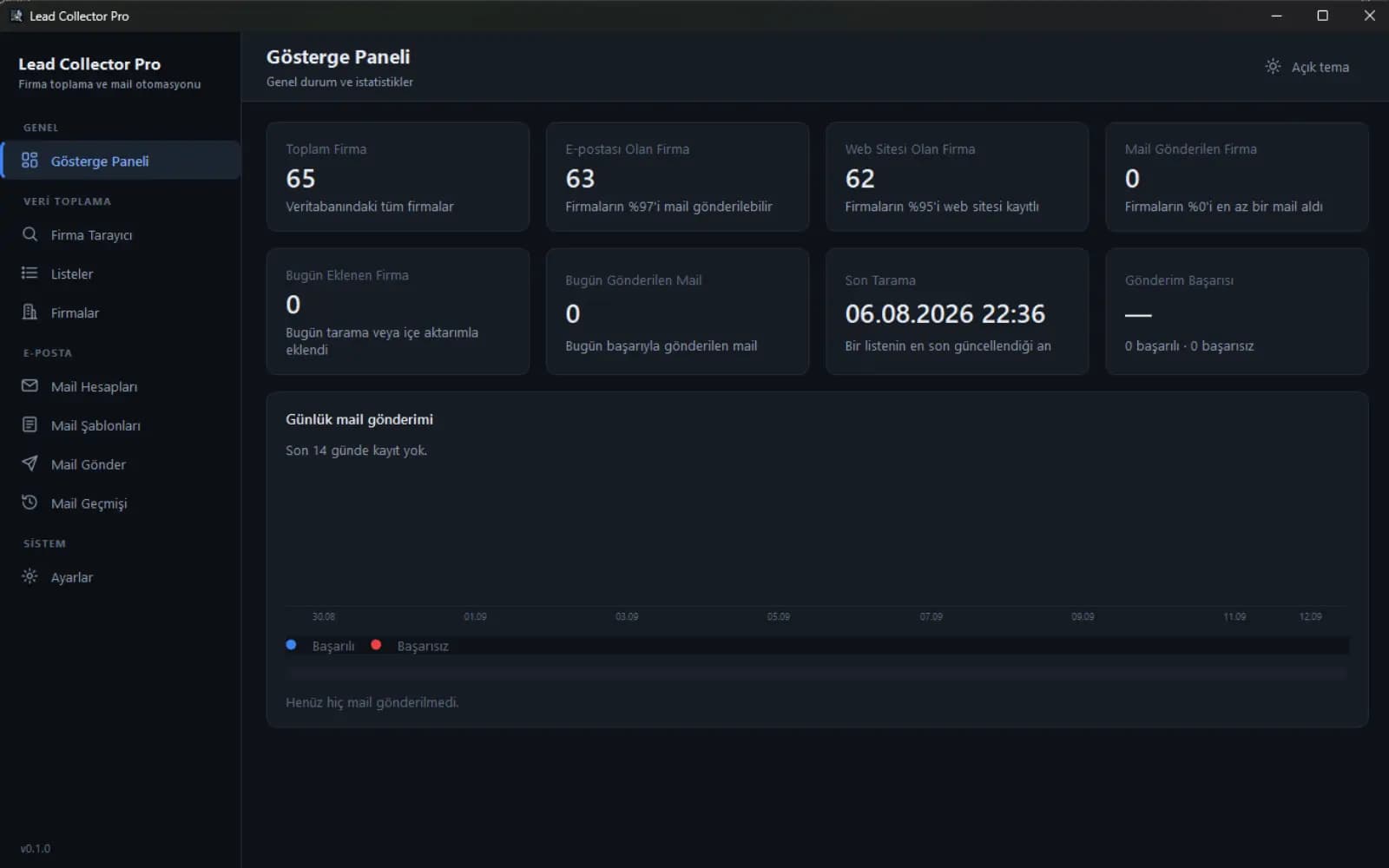Lead Collector Pro — Masaüstü Uygulaması