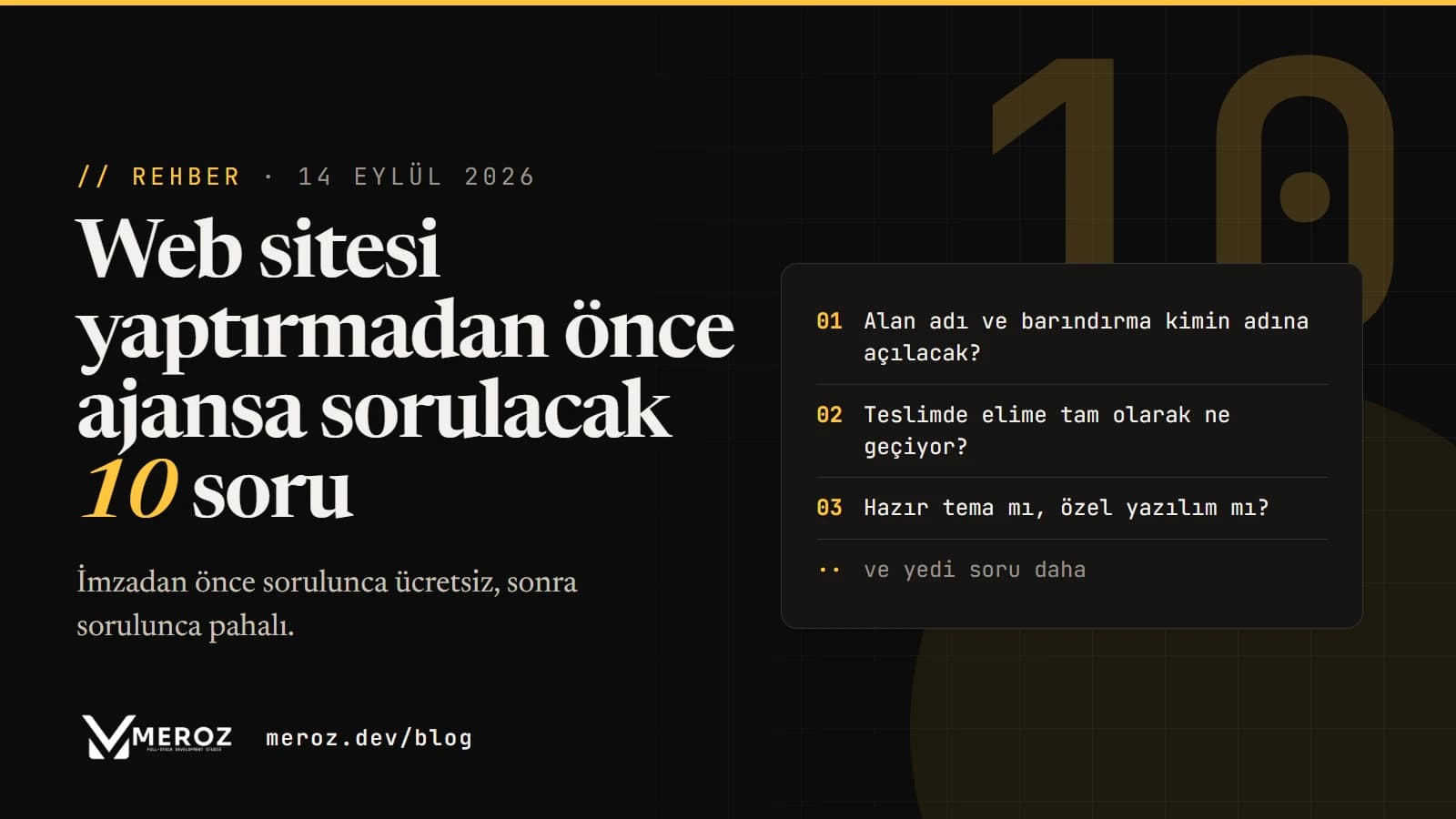Web sitesi yaptırmadan önce ajansa sorulacak 10 soru