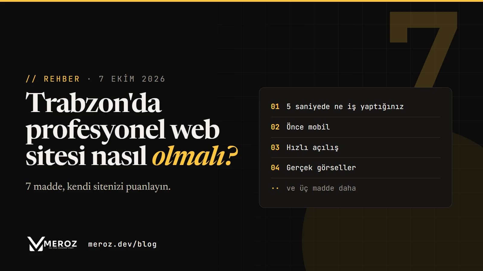 Trabzon'da Profesyonel Web Sitesi Nasıl Olmalı?